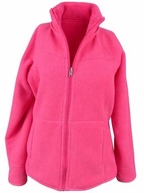 Reversible Hot Pink Fleece Jacket Women's Small